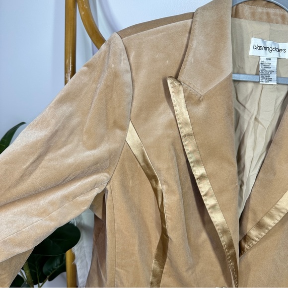 Bloomingdale’s Tan Blazer Jacket Coat sz 18 - Picture 3 of 3